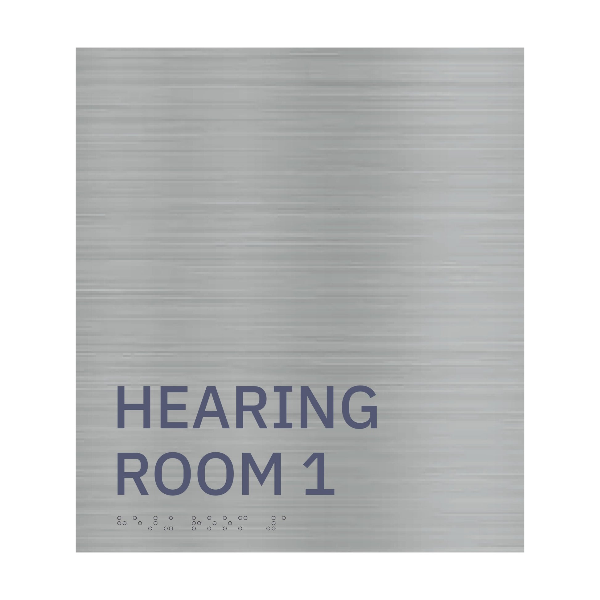 Hearing Room 1 Brushed Sign