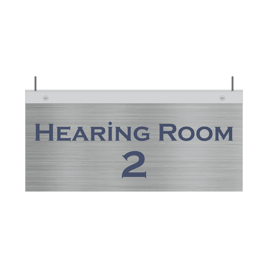Hearing Room 2 Hanging Sign Roof Mounting Sign