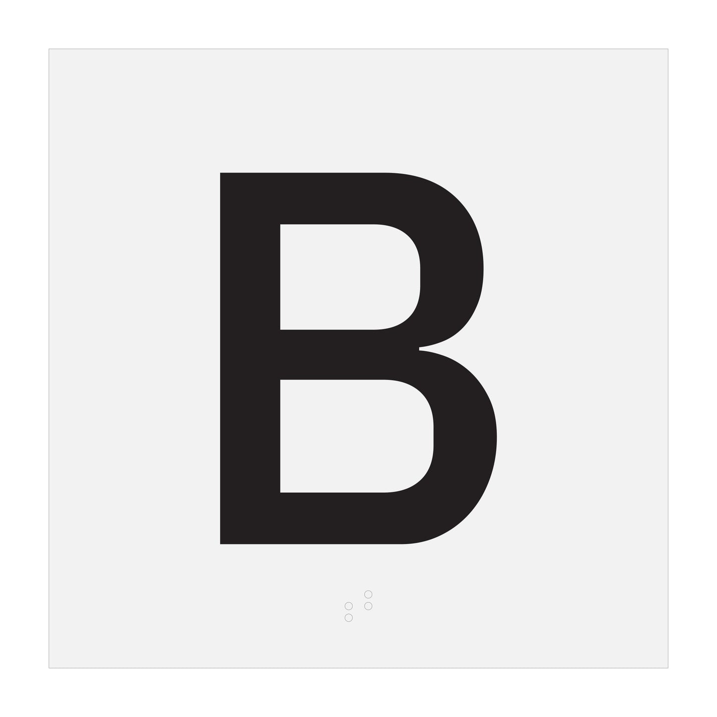 Letter B Square Sign