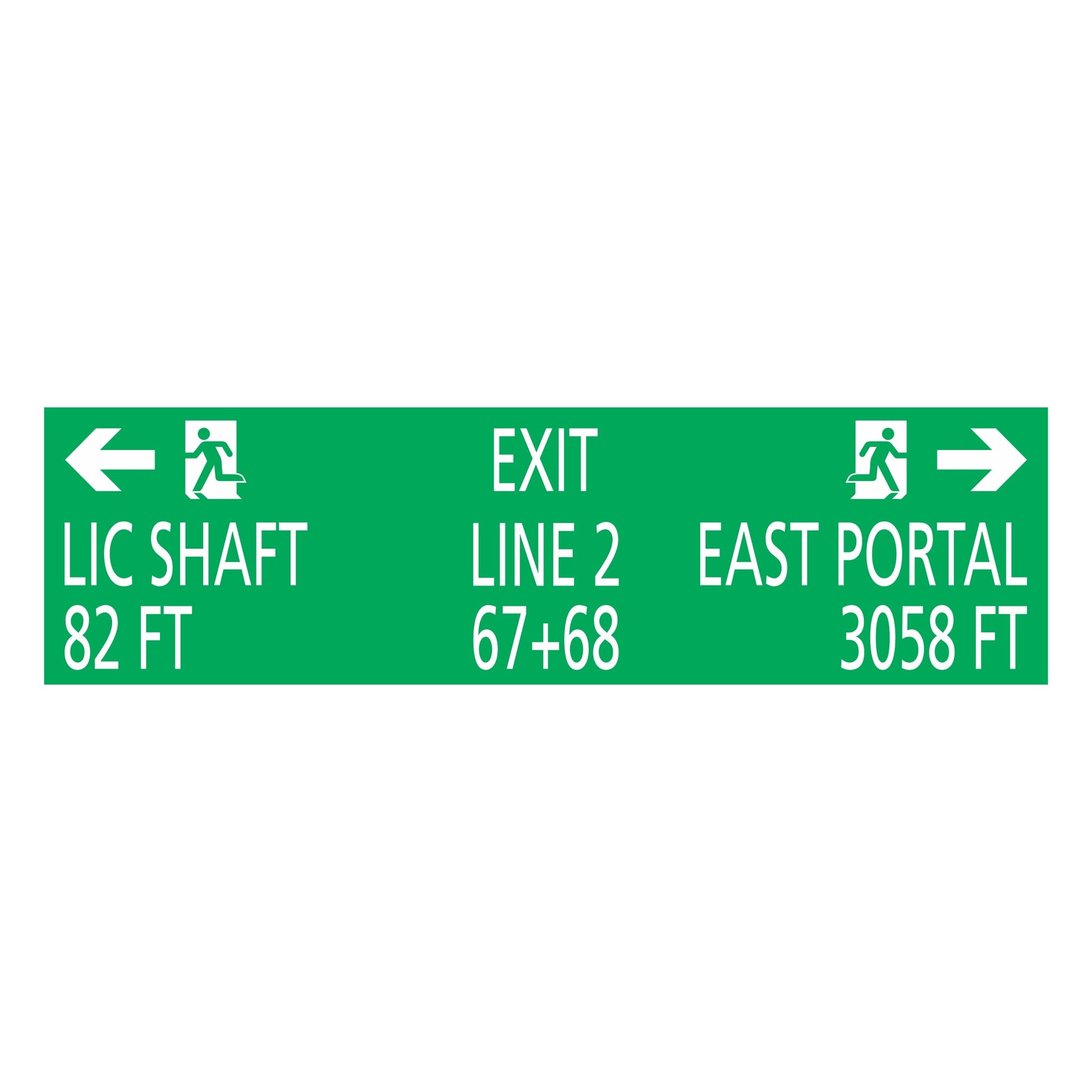 Lic Shaft East Portal Two Wayfinding Sign
