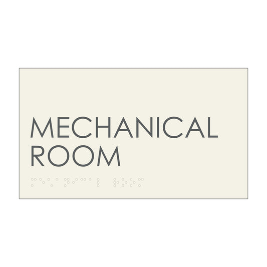 Mechanical Room Ada Sign
