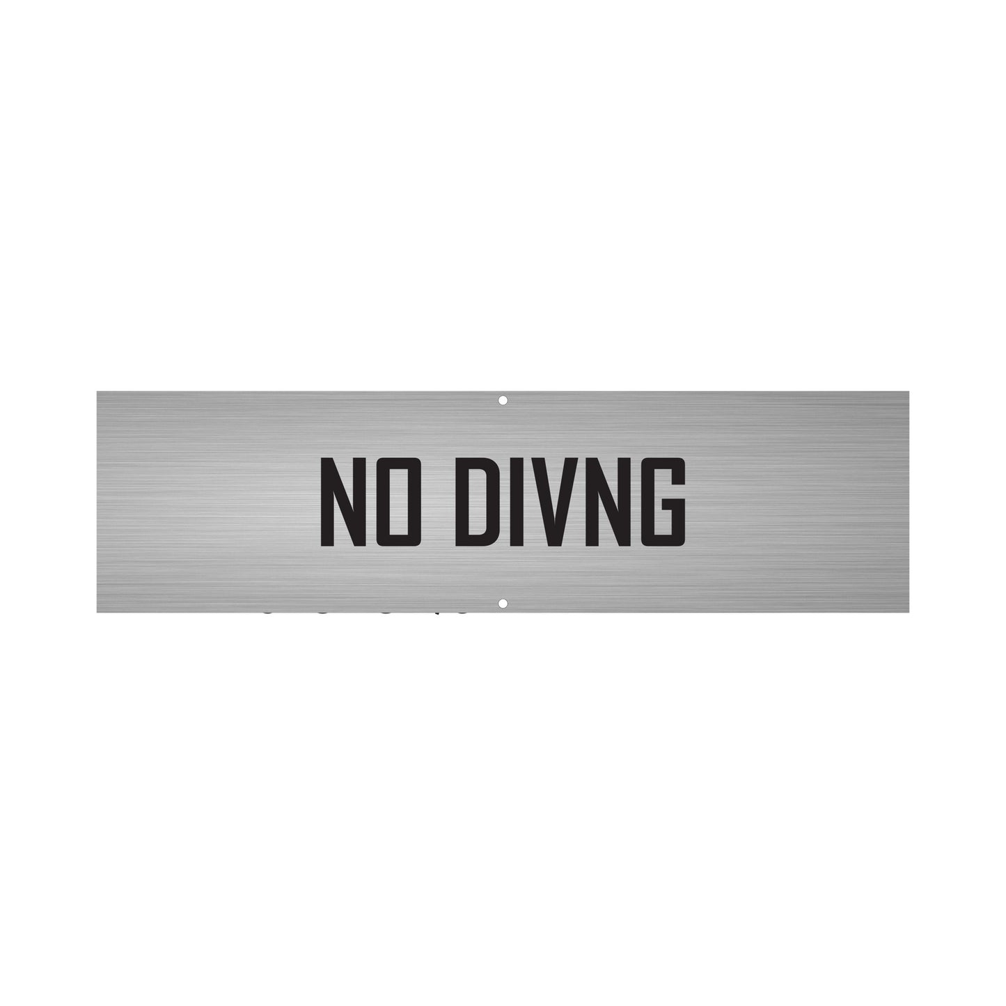 No Diving Sign