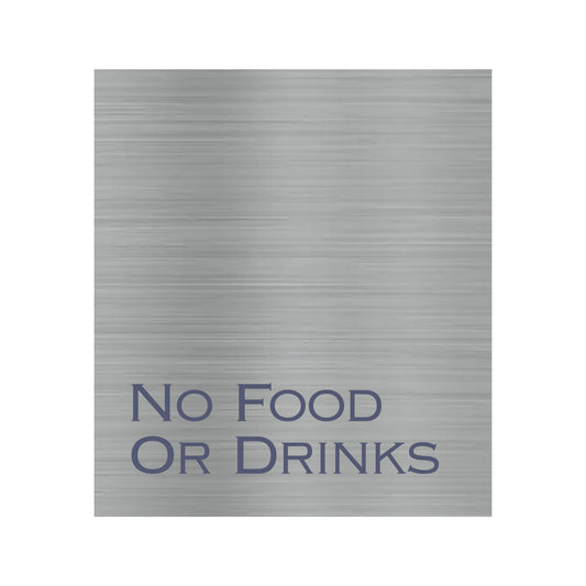No Food Or Drinks Sign Warning Sign