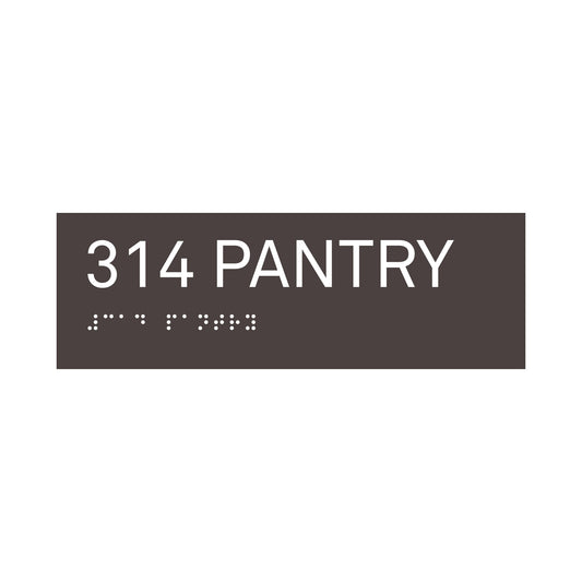 Pantry 314 Sign Black Painted