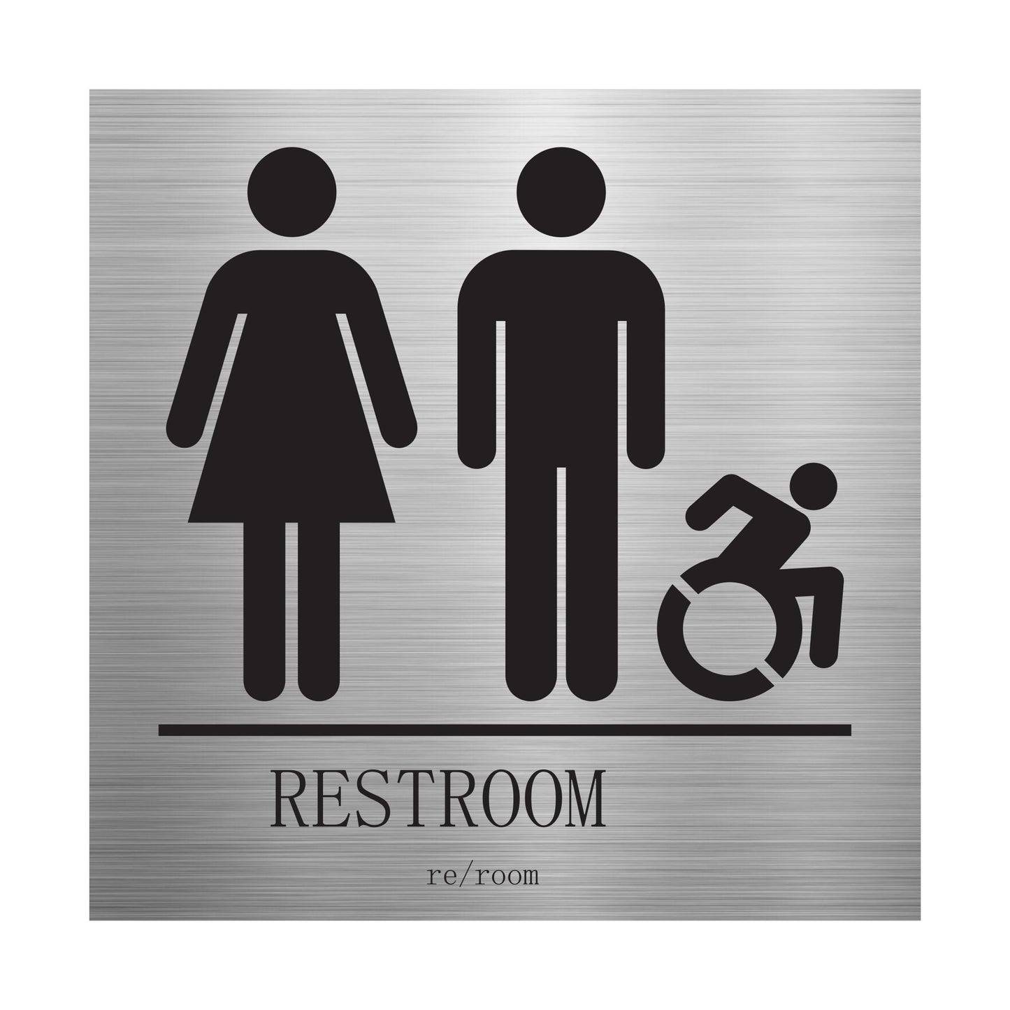 Restroom Man Women Disable Sign