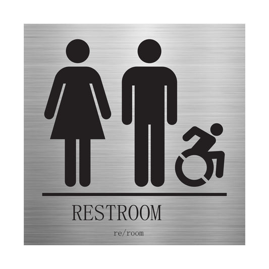 Restroom Man Women Disable Sign