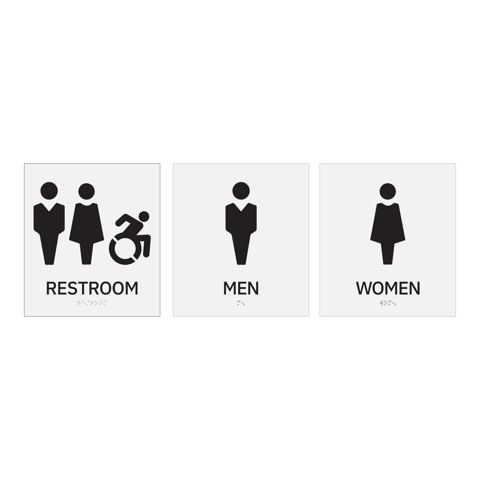 Restroom Men Women Toilet Sign