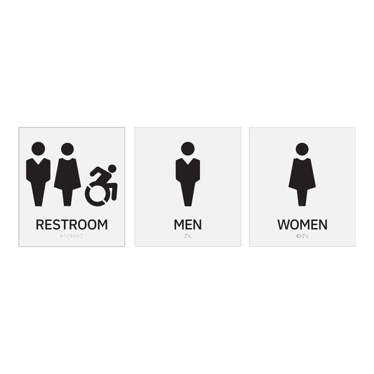 Restroom Men Women Toilet Sign