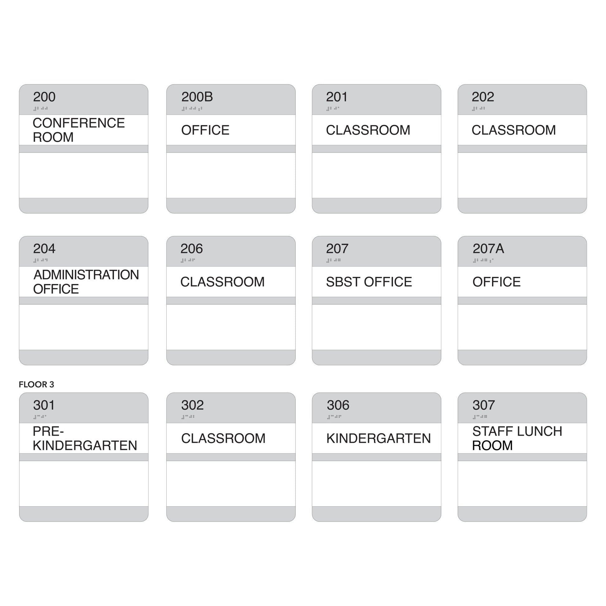 Slotted In Changeable Sign 10mm Thick Aluminum Routed Slot