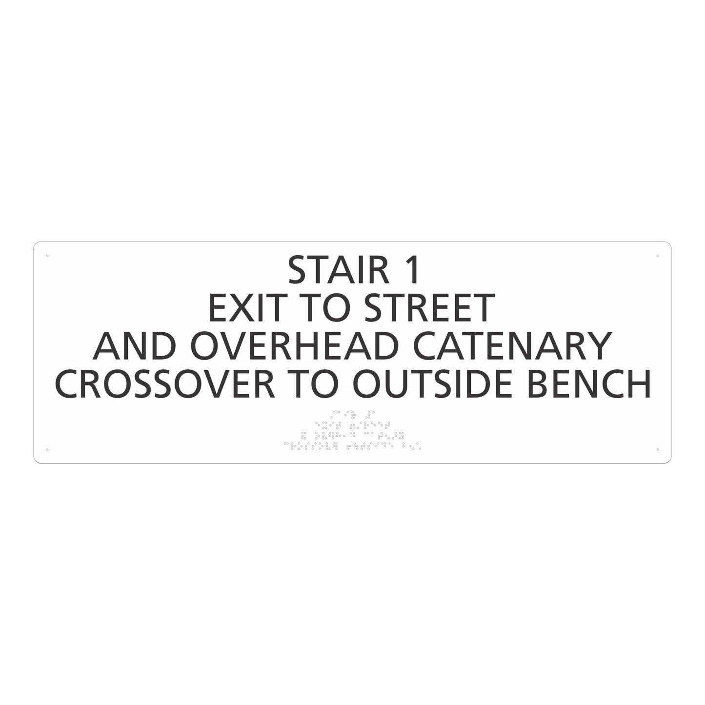 Stair 1 Exit To Street Sign