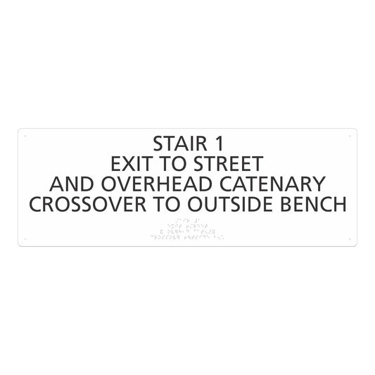 Stair 1 Exit To Street Sign