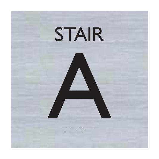 Stair A Aluminum Horizontal Brushed Grain Finish