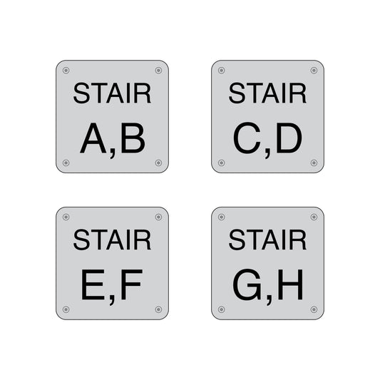 Stair A Stair H Sign