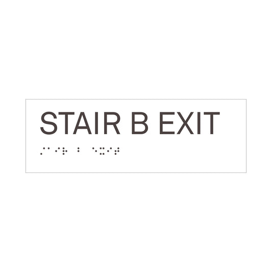 Stair B Exit Ada Sign