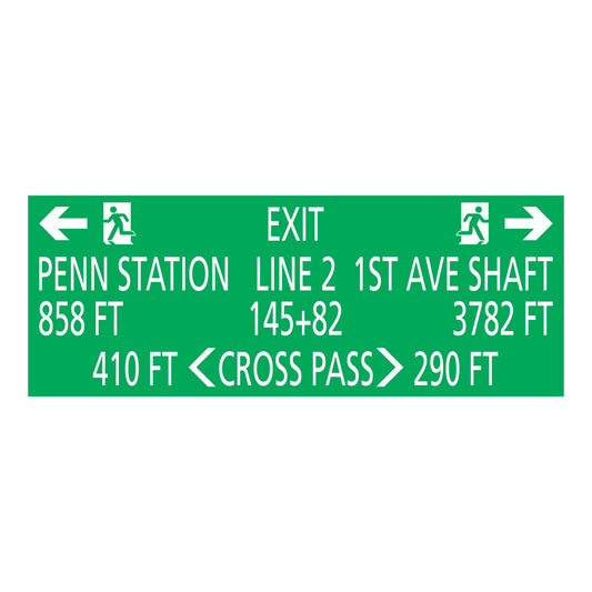 Station Line 2 Street Nane Indicating Sign