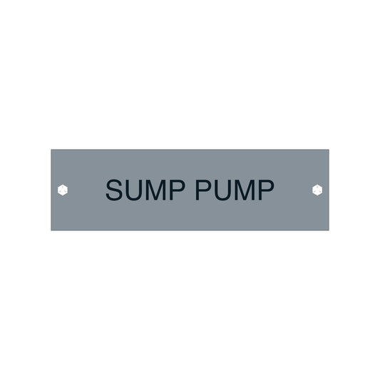 Sump Pump Sign