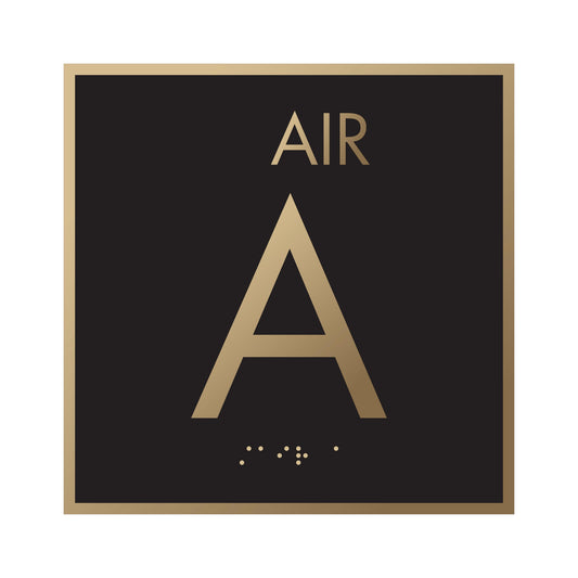 Stair A Brass Engrave Sign Etched Ada Sign