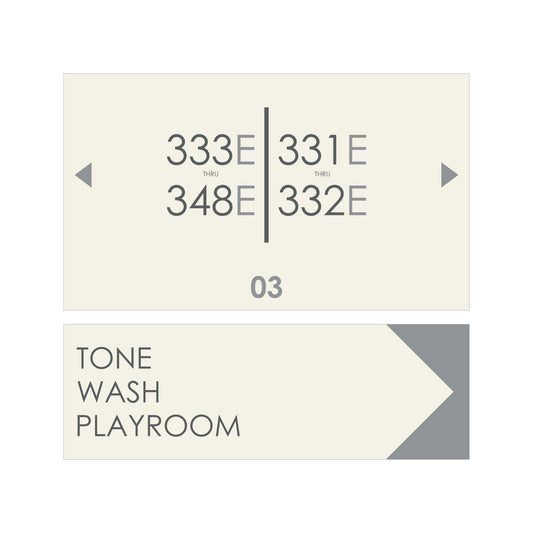 Tone Wash Playroom Printed Sign