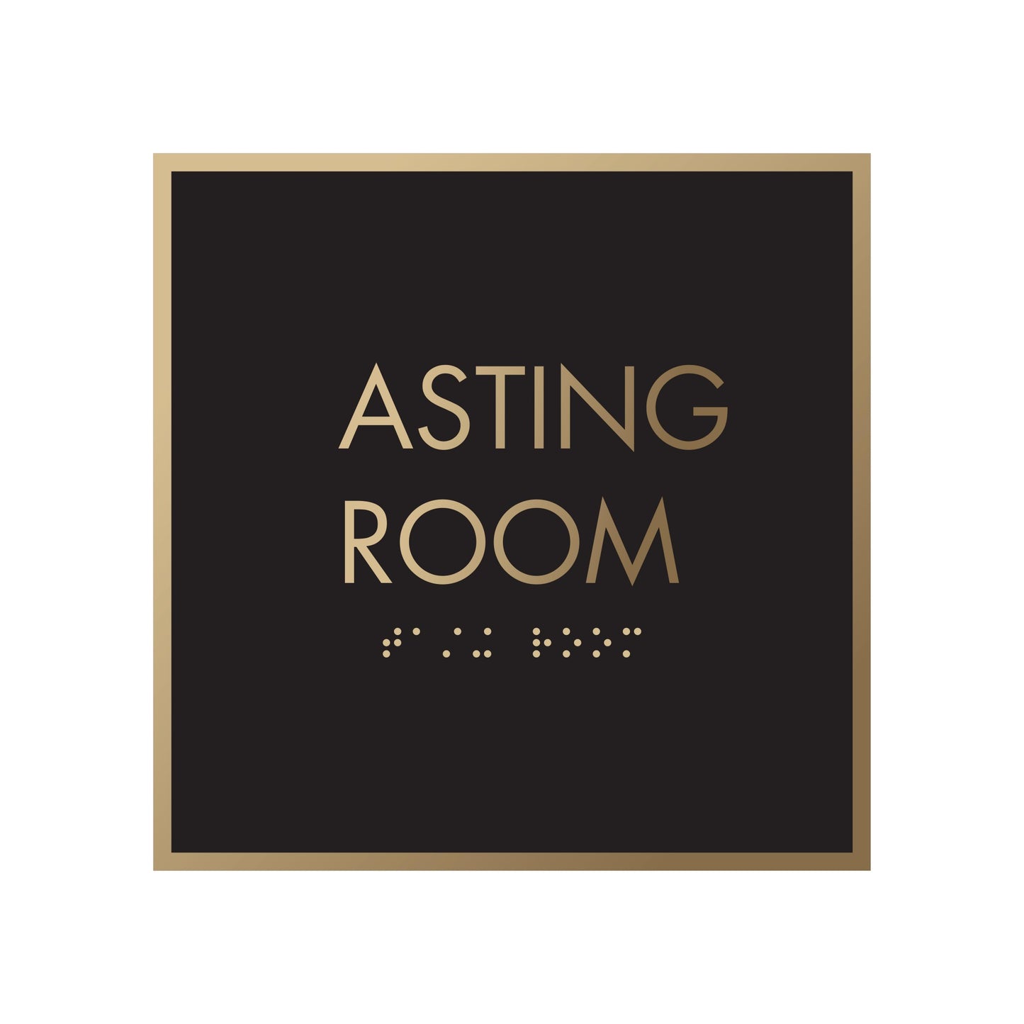Aasting Room Brass Sign