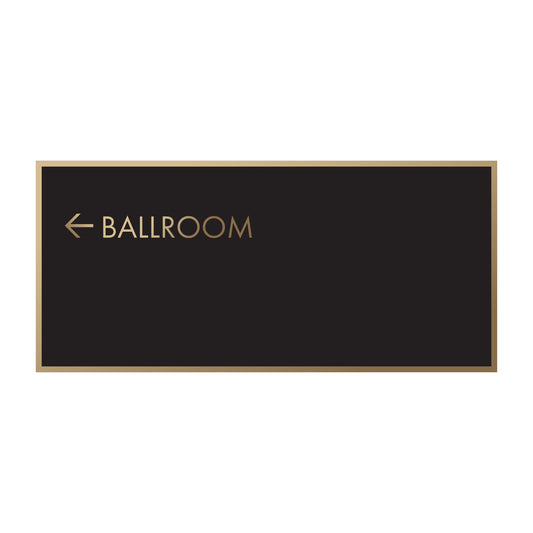 Ballroom Brass Ada Sign