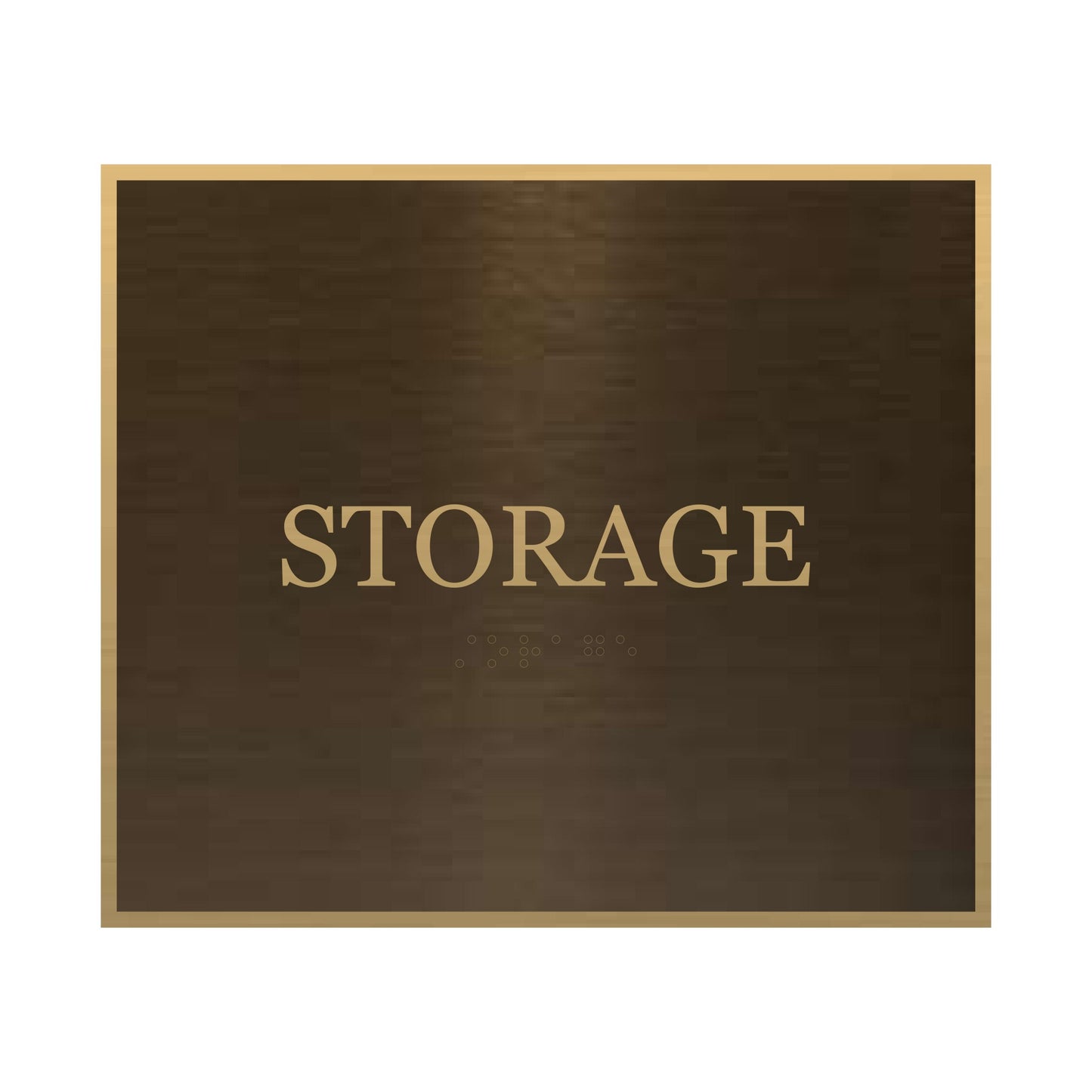 Brass Storage Square Sign