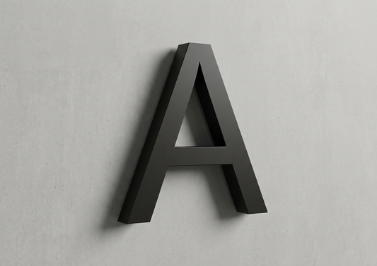 Channel Letter A Arial Black