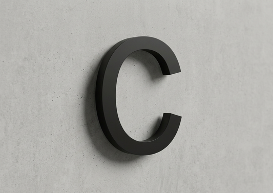 Channel Letter C Arial Black
