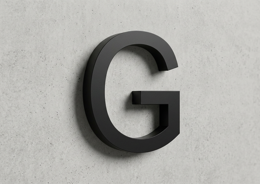 Channel Letter G Arial Black