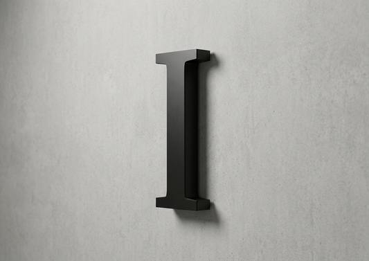 Channel Letter I Gotham Black