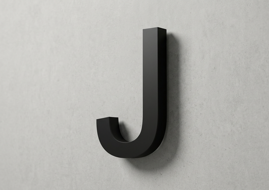 Channel Letter J Arial Black