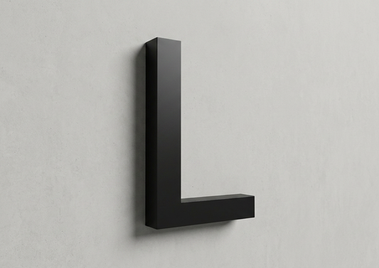 Channel Letter L Arial Black
