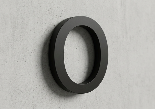 Channel Letter O Arial Black