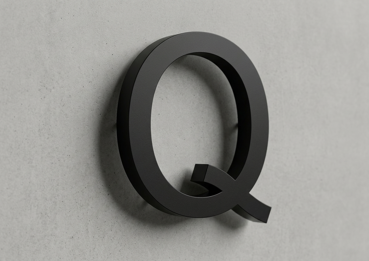 Channel Letter Q Arial Black