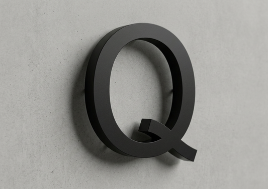 Channel Letter Q Arial Black
