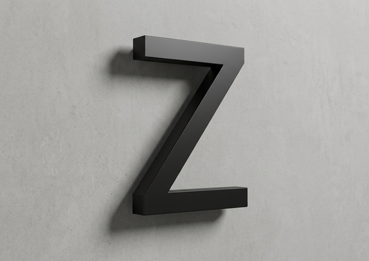 Channel Letter Z Arial Black