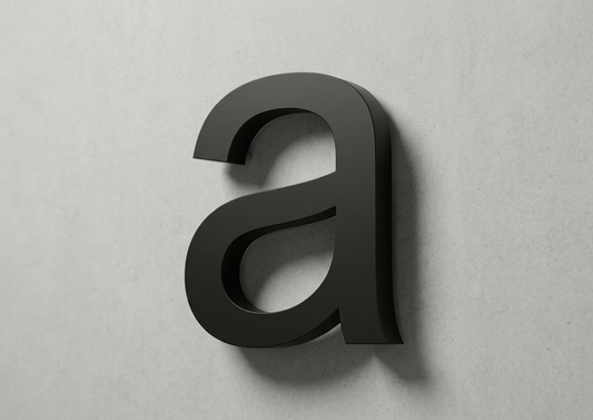 Channel Letter a Arial Black