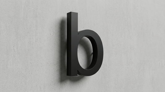 Channel Letter b Arial Black
