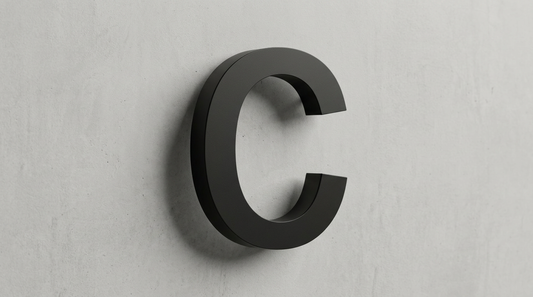 Channel Letter c Arial Black
