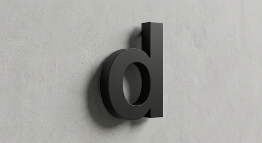 Channel Letter d Arial Black