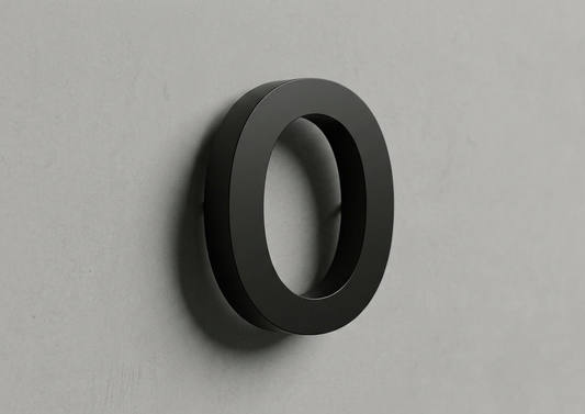Channel Letter o Arial Black