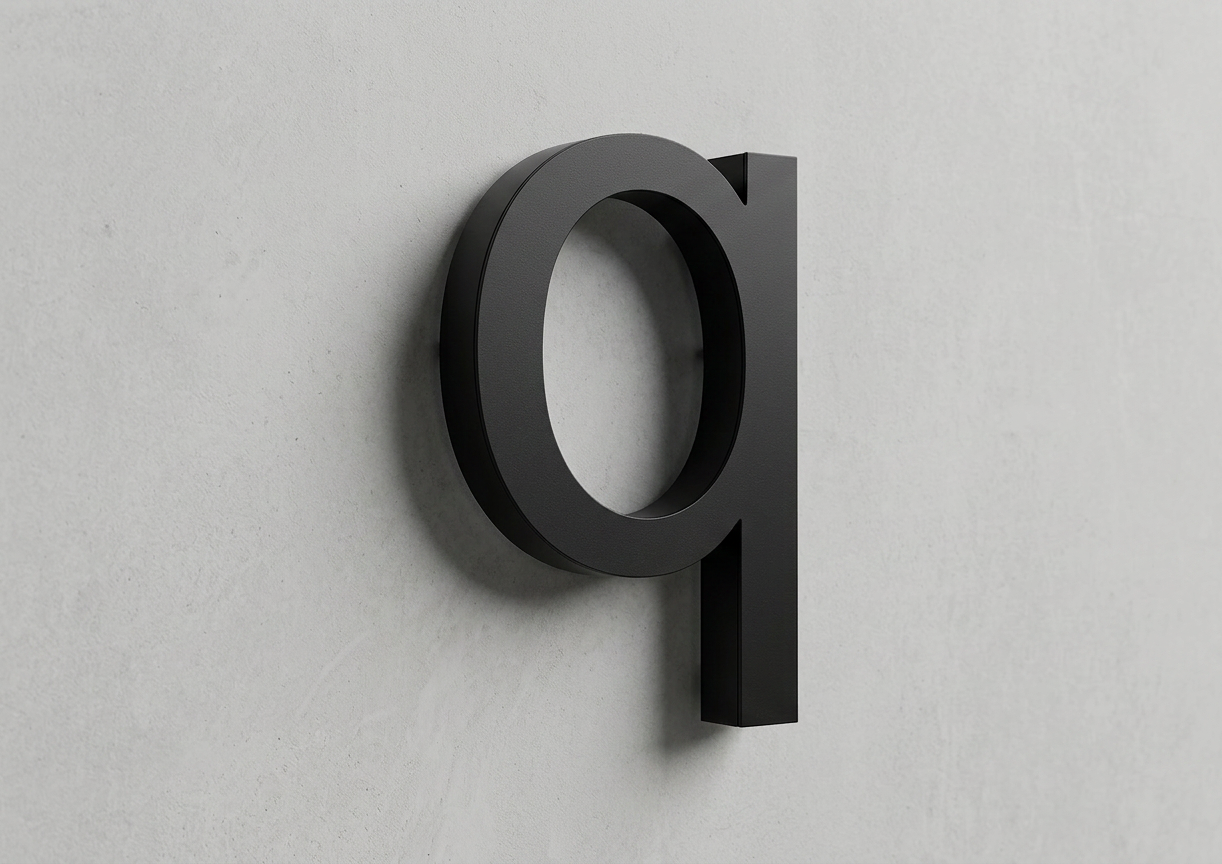 Channel Letter q Arial Black