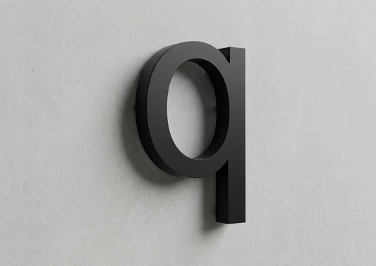 Channel Letter q Arial Black