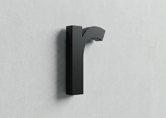 Channel Letter r Arial Black