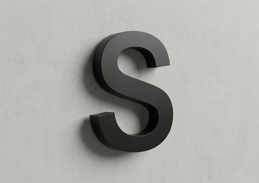 Channel Letter s Arial Black