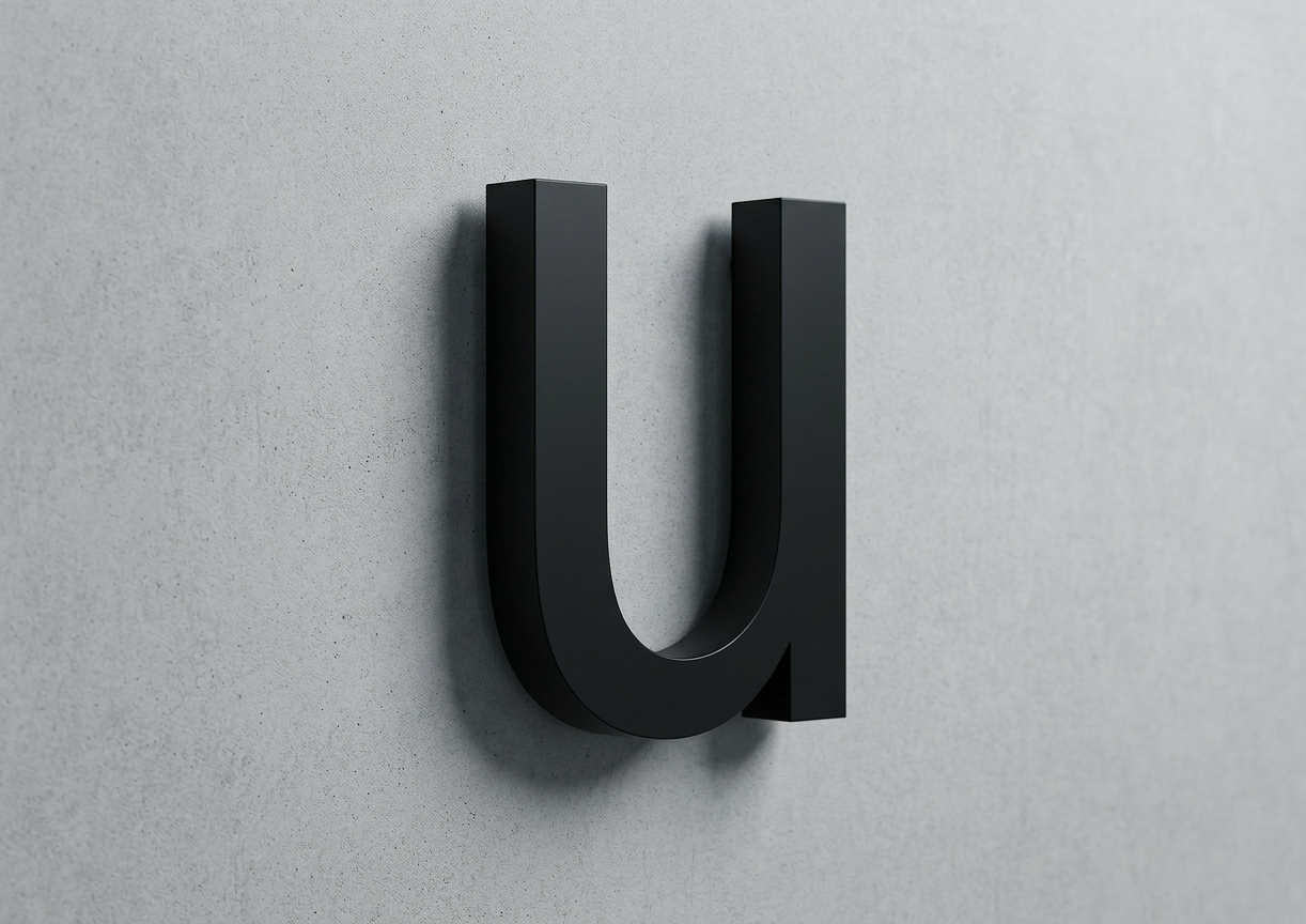 Channel Letter u Arial Black
