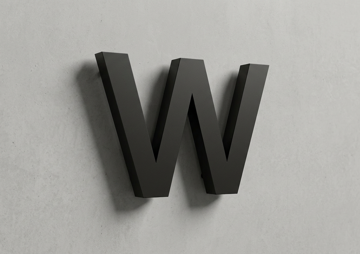 Channel Letter w Arial Black