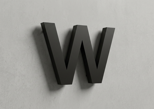 Channel Letter w Arial Black