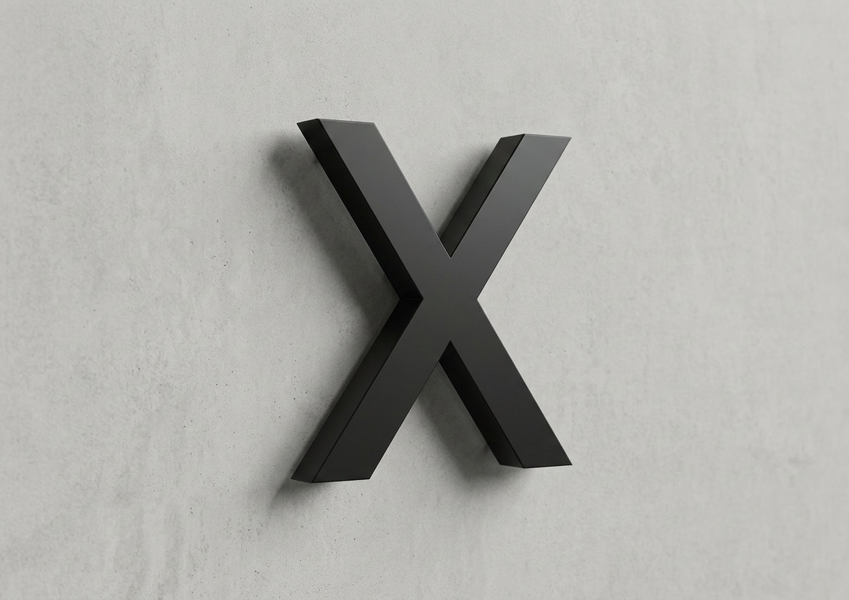 Channel Letter x Gotham Black
