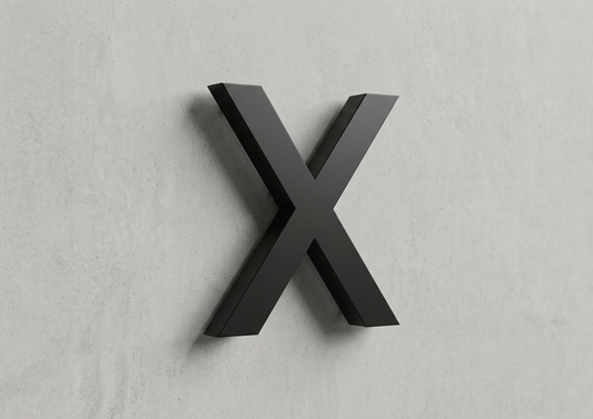 Channel Letter x Gotham Black