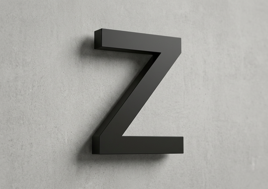 Channel Letter z Arial Black